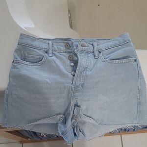 Light Blue Denim Women's Shorts